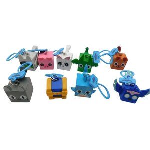 Lot of 9 PhatMojo Pet Simulator X Plastic Toy Keychains Clips Dog Pig No Codes